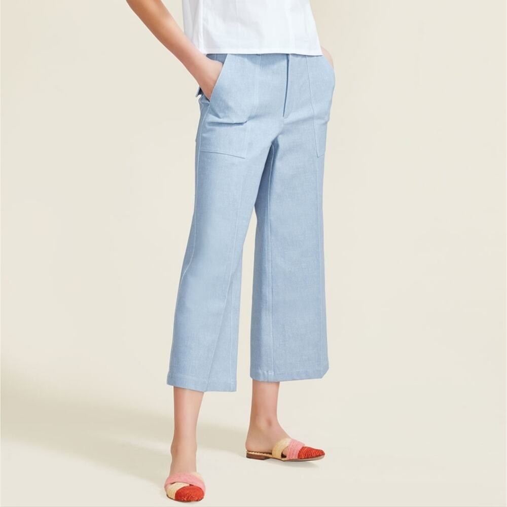 Pearl sky blue stretch denim ellie jean Sz 12 pockets pants jeand A14c